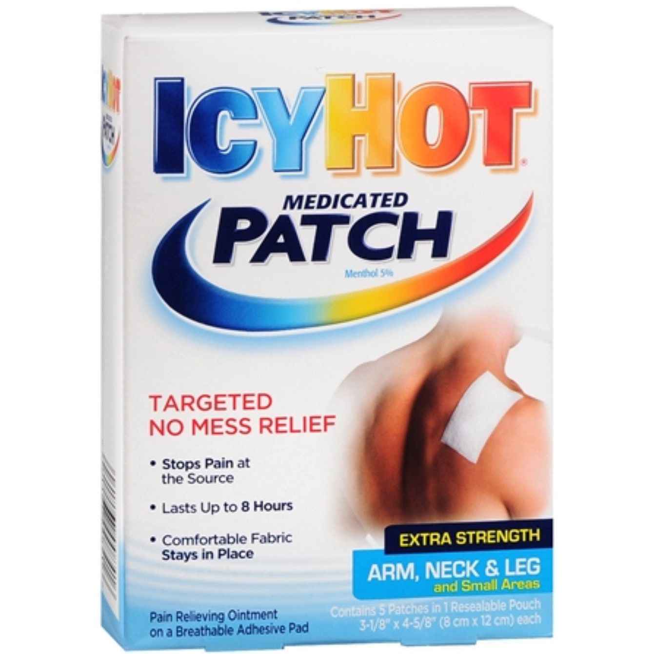 Icy Hot Original, Pain Relief Patch, Arm, Neck &amp; Leg 5 ct