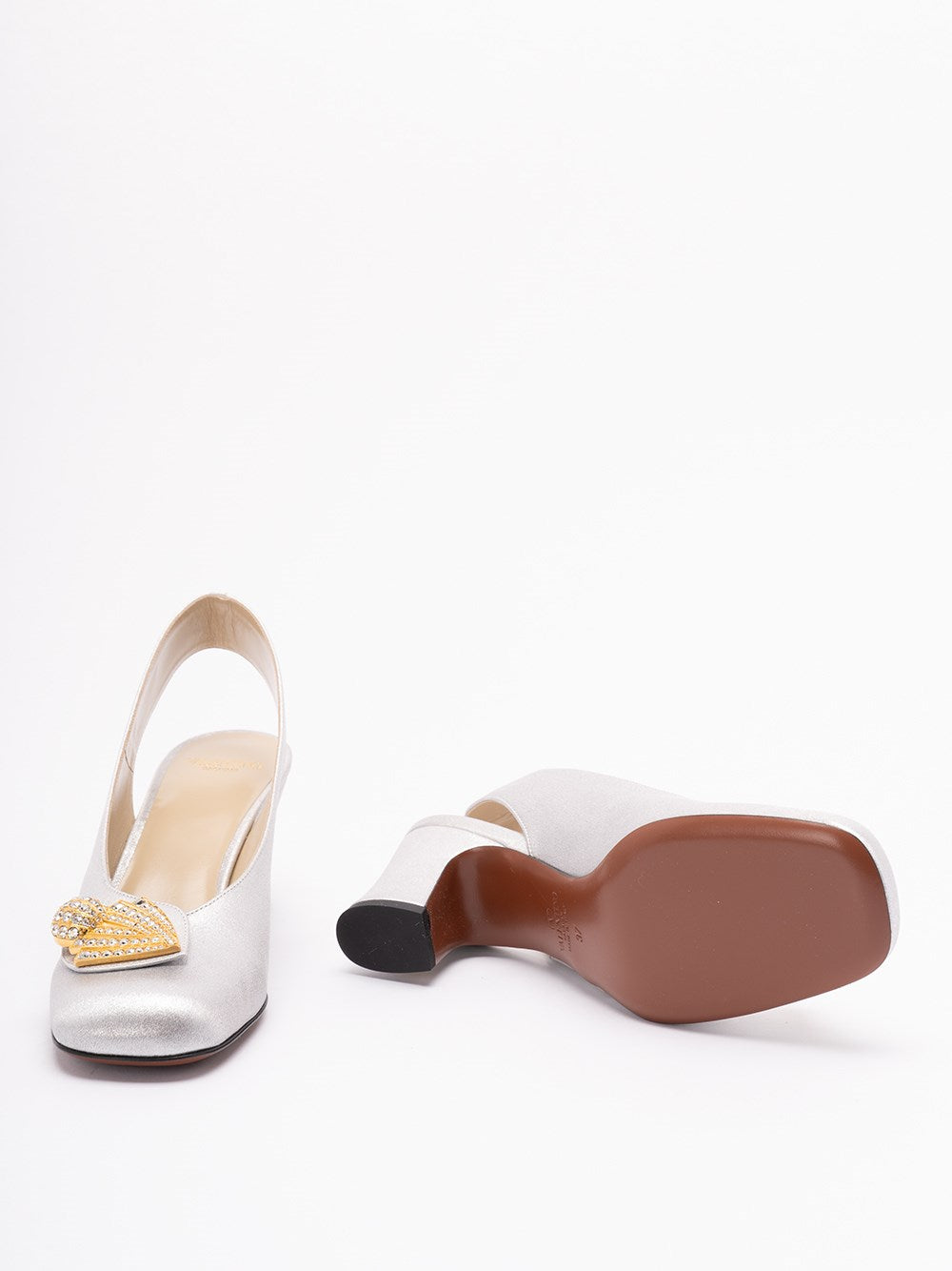 Valentino Garavani Women `Valentino Garavani Adamantine` Slingbacks - DestGlow
