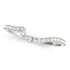 14k White Gold Round Pave Setting Curved Diamond Wedding Ring (1/5 cttw) by Bids.com