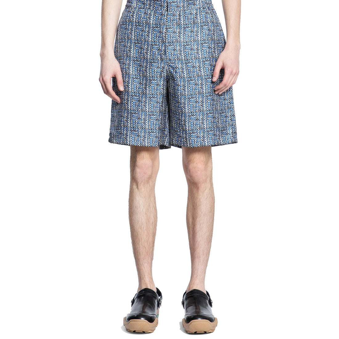 Fendi Printed Silk Shorts Men by Luosophy