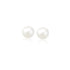14k Yellow Gold Freshwater Cultured White Pearl Stud Earrings (6.0 mm) by Bids.com