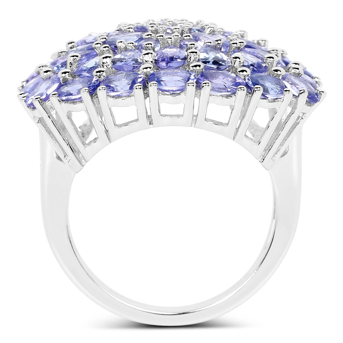 5.93 Carat Genuine Tanzanite .925 Sterling Silver Ring by Bids.com