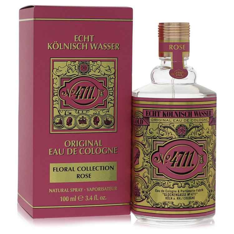 4711 Floral Collection Rose by 4711 Eau De Cologne Spray (Unisex) 3.4 oz for Men