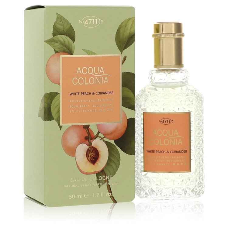 4711 Acqua Colonia White Peach &amp; Coriander by 4711 Eau De Cologne Spray (Unisex) 1.7 oz for Women