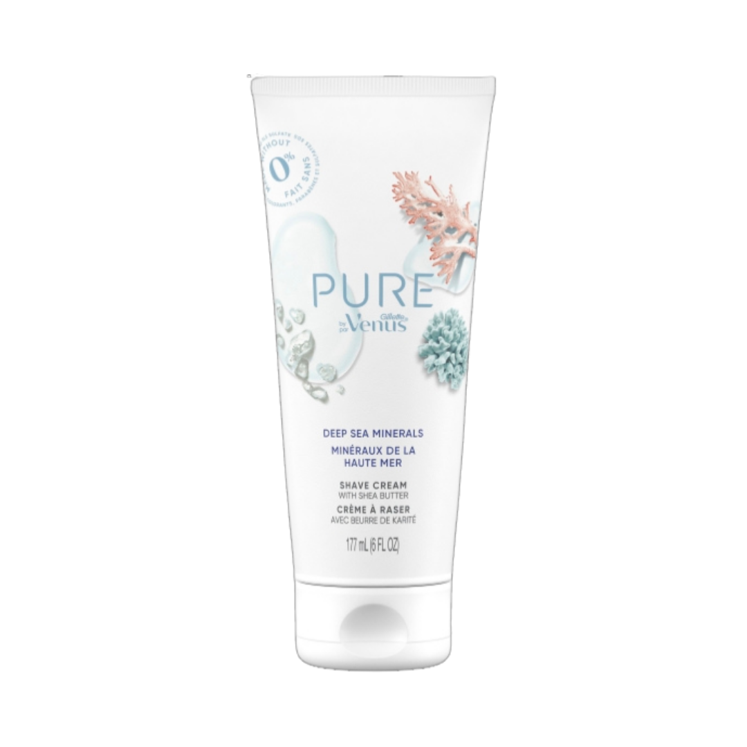 Gillette PURE by Venus Shave Cream with Shea Butter (6oz)  DestGlow