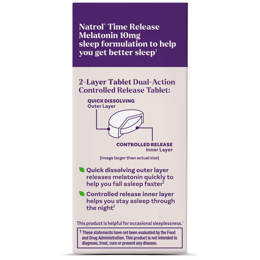 Natrol Advanced Sleep Melatonin 10mg Tablets – 60ct by Top Vita Shop