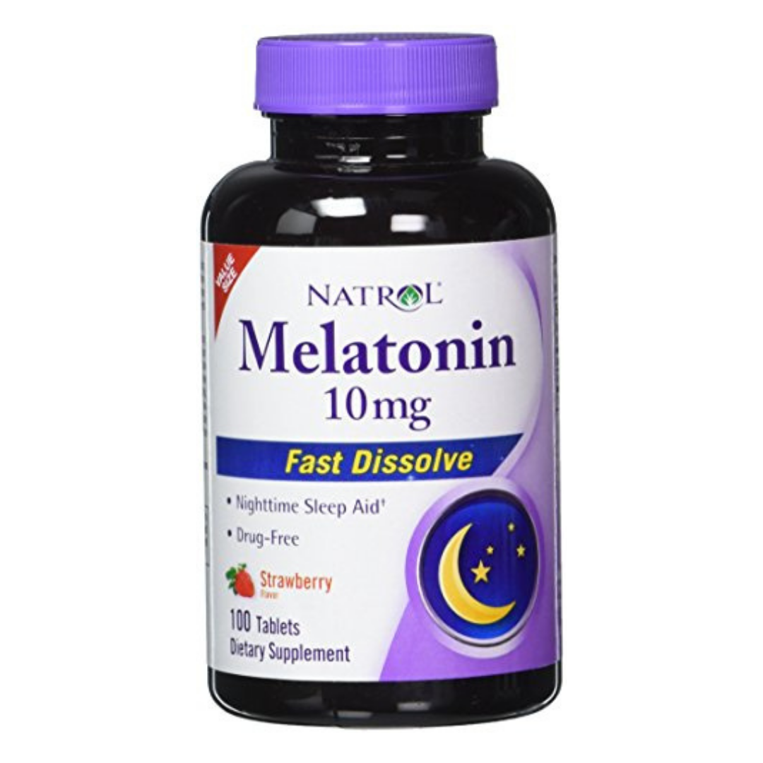 Natrol Melatonin 10mg Fast Dissolve Tablets Strawberry (100 ct) by Farmacias Savia