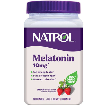 Natrol Melatonin 10mg Natural Sleep Support Gummies – 140ct by Top Vita Shop