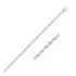 2.5mm 14k White Gold Solid Diamond Cut Rope Bracelet  DestGlow