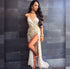 Sexy Women Clothing V neck Backless Slit Sling Gold Sequ Dress Maxi Dress Summer by Ragazza