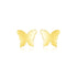 14k Yellow Gold Polished Butterfly Earrings by Bids.com