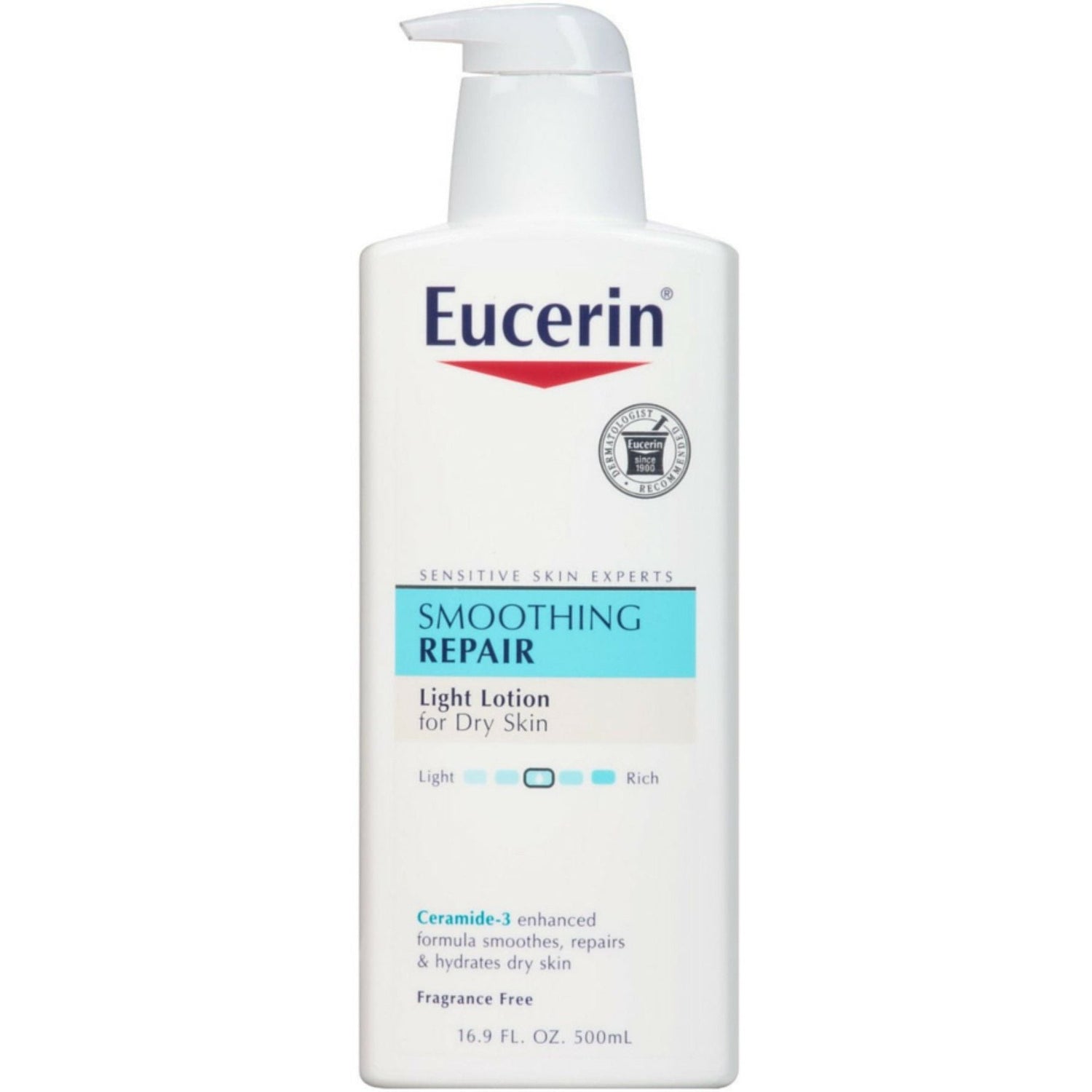Eucerin Lotion, Light Feel, Advanced Repair, Fragrance Free by Pasteur Pharmacy