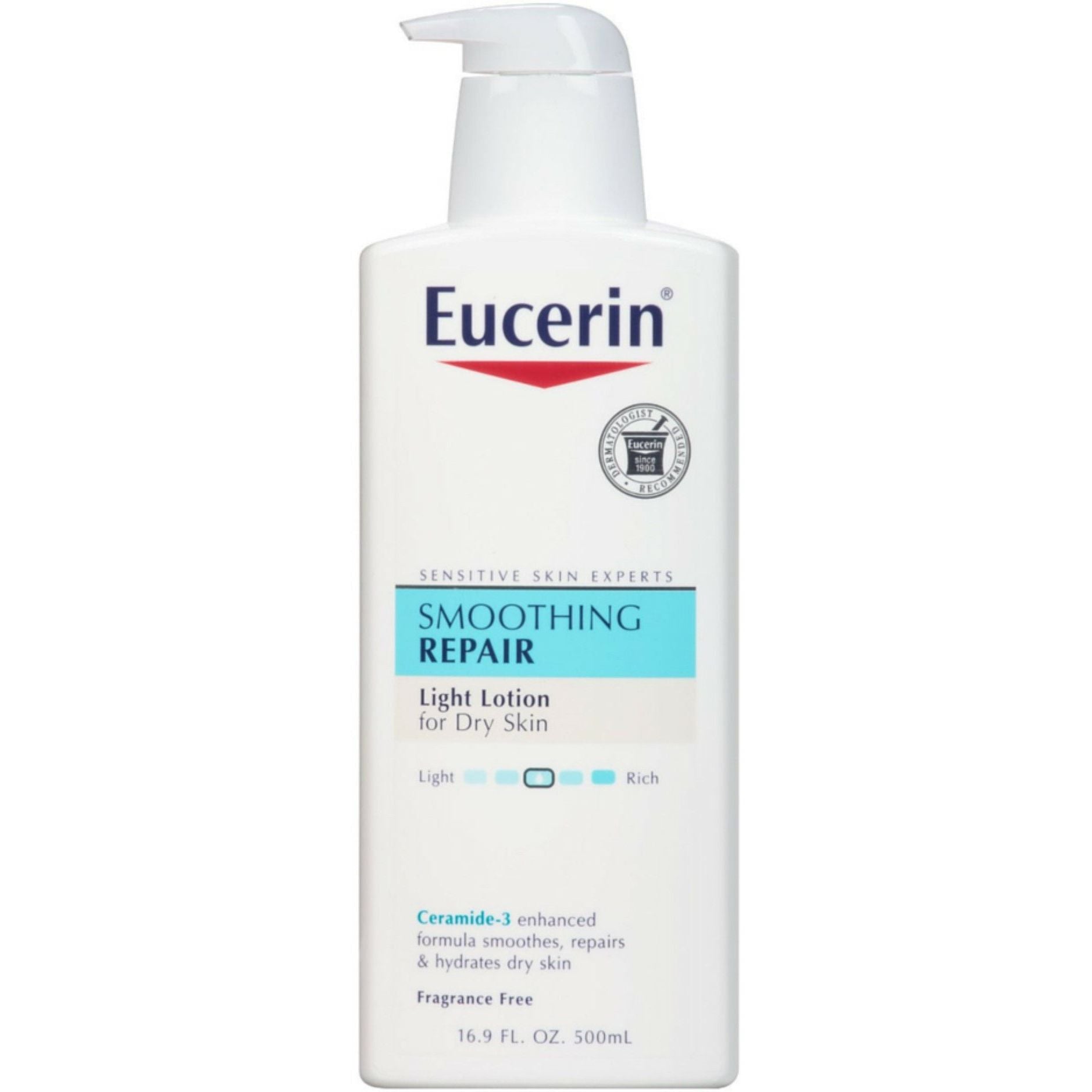 Eucerin Lotion, Light Feel, Advanced Repair, Fragrance Free by Pasteur Pharmacy