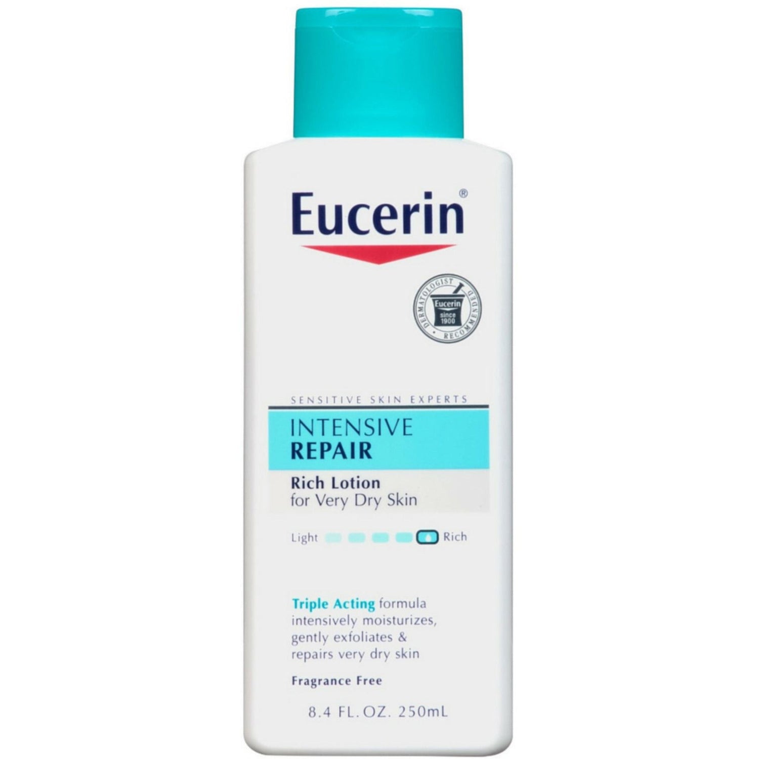 Eucerin Intensive Repair Rich Feel Lotion 8.4 Fl. Oz. Squeeze Bottle by Pasteur Pharmacy