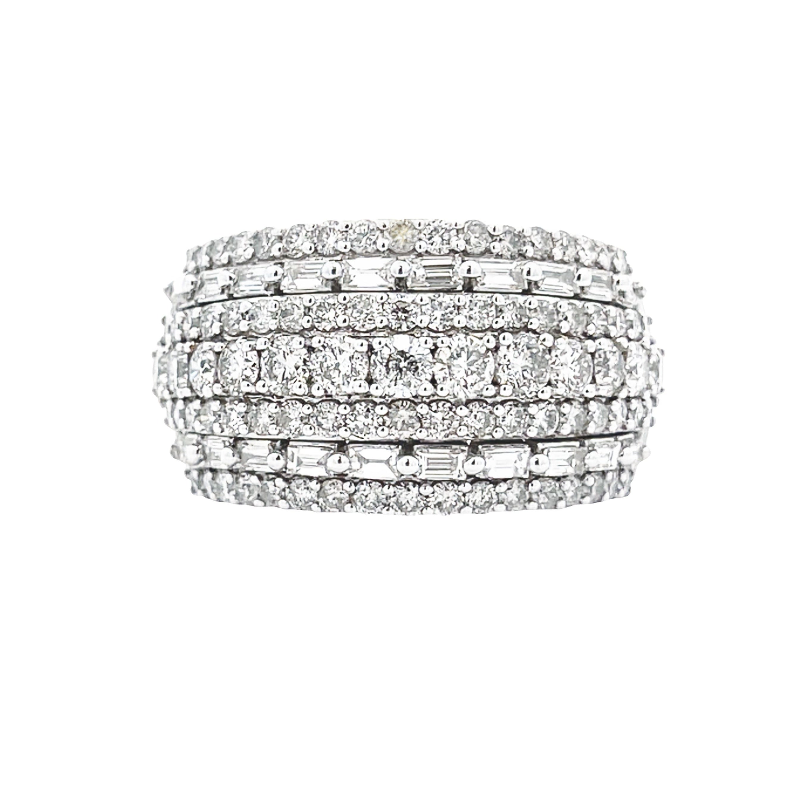 3.00ct Diamond Wedding Band Ring 10KT White Gold by Bids.com