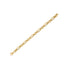 14k Yellow Gold Italian Alternating Paperclip Round Links Bracelet (8.00 mm)  DestGlow