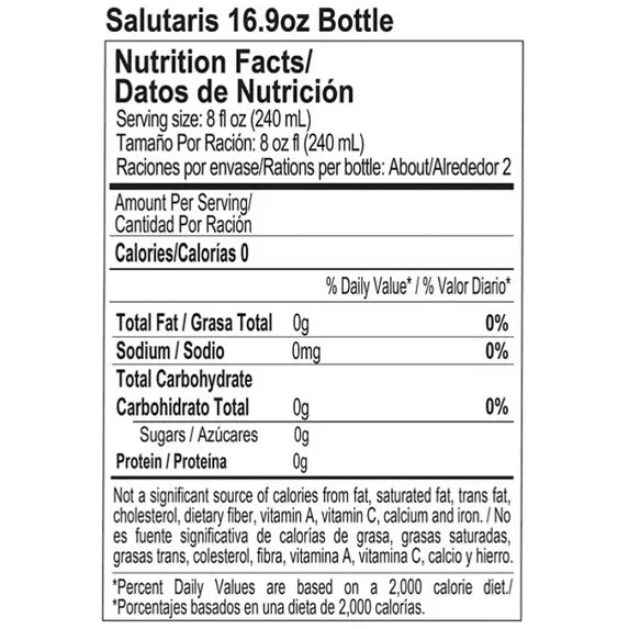 Salutaris Mineral Water 16oz (24 Pack)  DestGlow