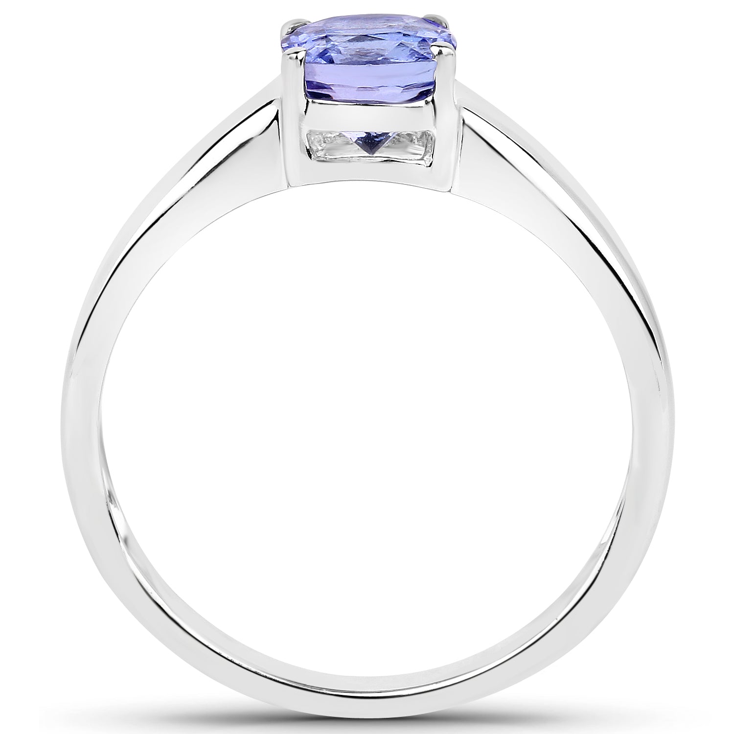 1.05 Carat Genuine Tanzanite .925 Sterling Silver ring by Bids.com
