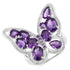 4.32 Carat Genuine Amethyst .925 Sterling Silver Ring by Bids.com
