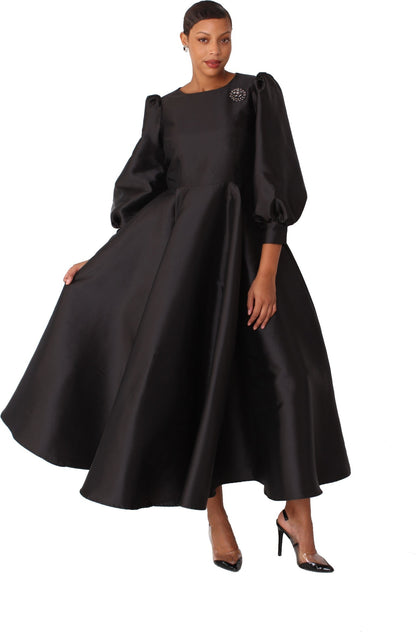 Elegant Long Dress with Bishop Sleeves - 4820 by Tally Taylor