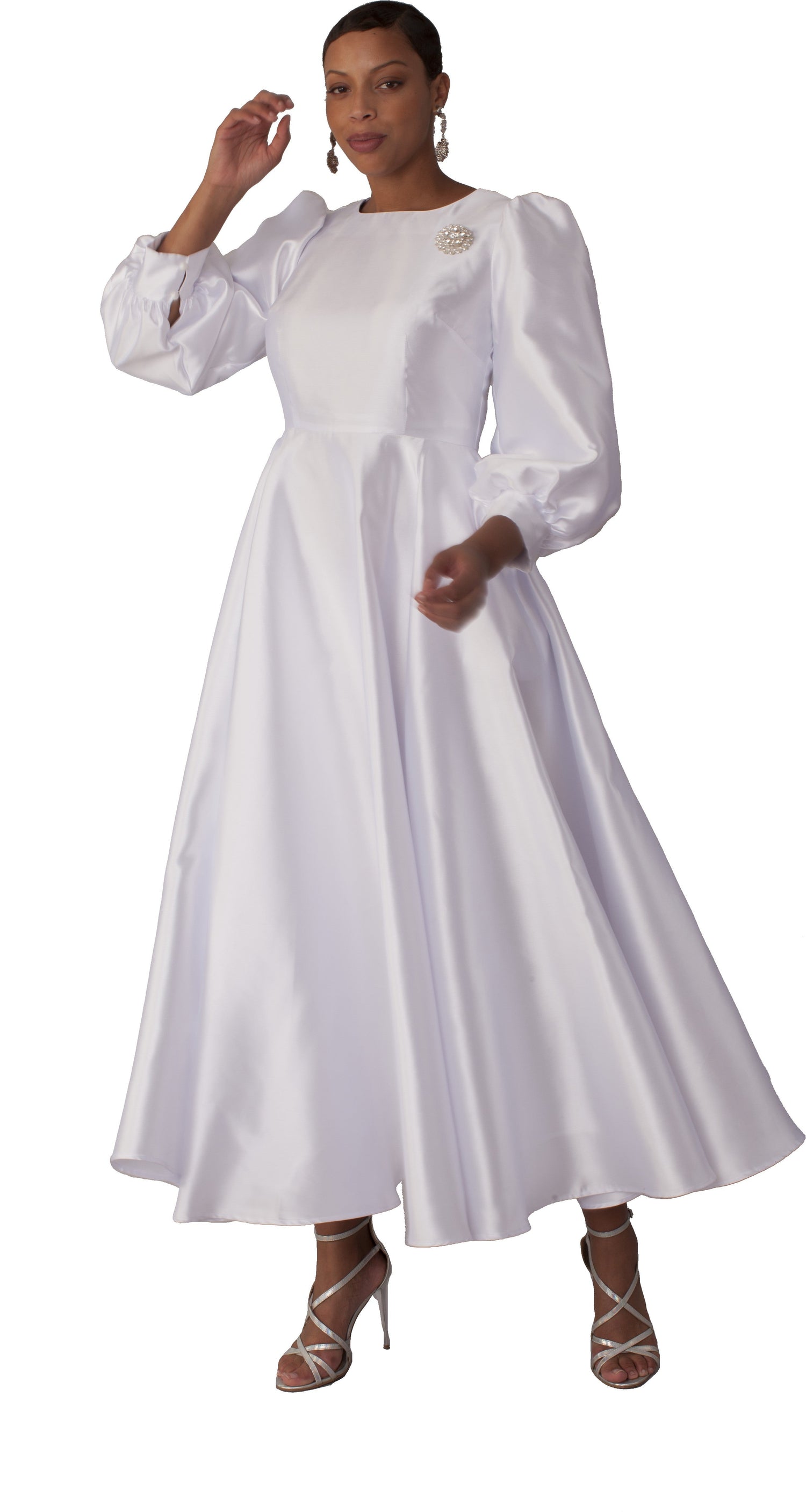 Elegant Long Dress with Bishop Sleeves - 4820 by Tally Taylor