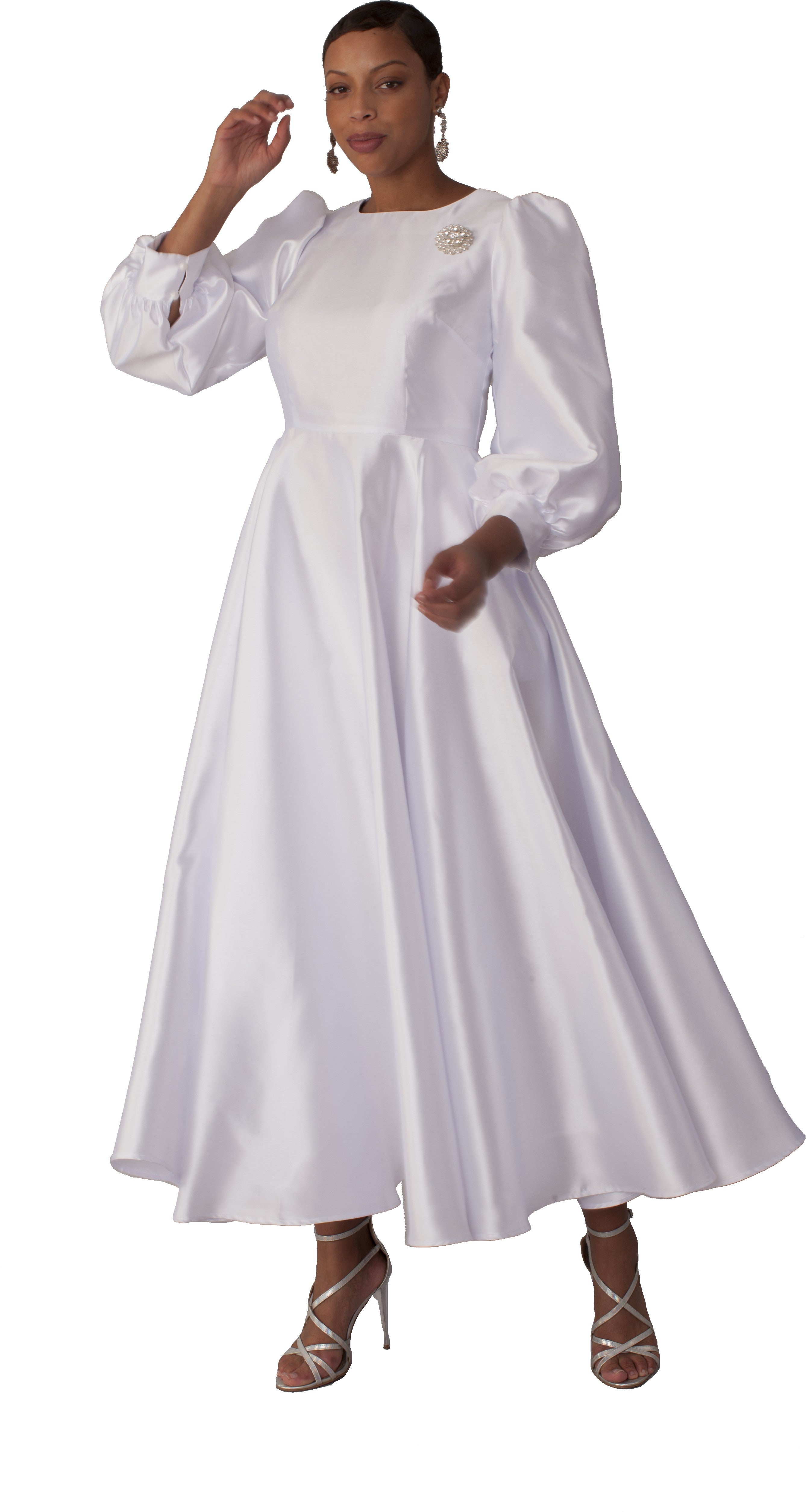 Elegant Long Dress with Bishop Sleeves - 4820 by Tally Taylor