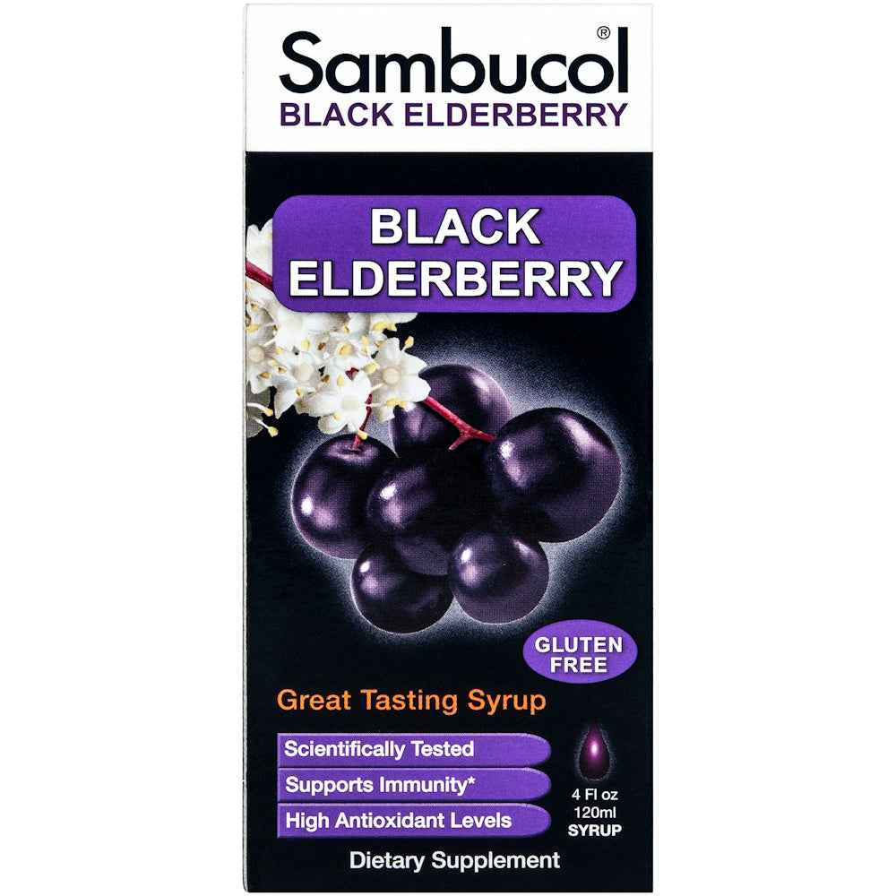 Sambucol Immune Syrup, Original Formula, 16,720 Mg, Black Elderberry 4 Fl Oz