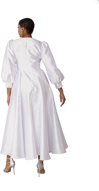Plus Size Elegant Long Dress with Bishop Sleeves - 4820W by Tally Taylor