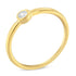 14K Yellow Gold Plated .925 Sterling Silver Miracle Set Diamond Ring (1/20 Cttw, J-K Color, I1-I2 Clarity) - Size 6 by Bids.com