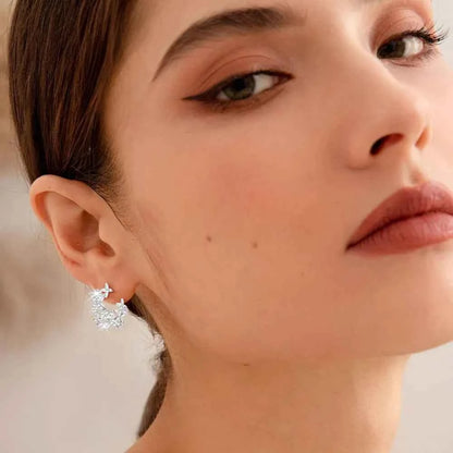 925 Sterling Silver Sparkala™ Lucky Clover Earrings