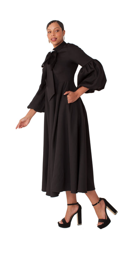 Plus Size Modest Clergy Dress with Bell Sleeves – 4846W by Tally Taylor