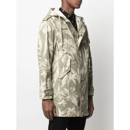 Saint Laurent Green Coats - Parkas Men by Luosophy