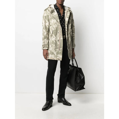 Saint Laurent Green Coats - Parkas Men by Luosophy