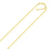 14k Yellow Gold Adjustable Sparkle Chain 1.5mm by Bids.com
