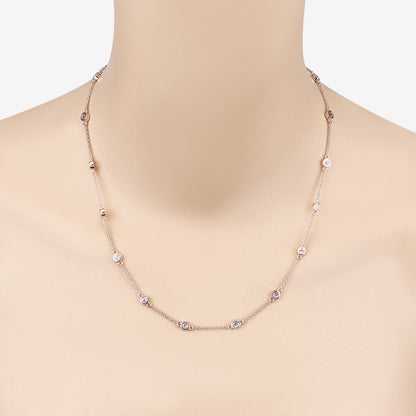 1.62 Carat Genuine Morganite .925 Sterling Silver Necklace by Bids.com