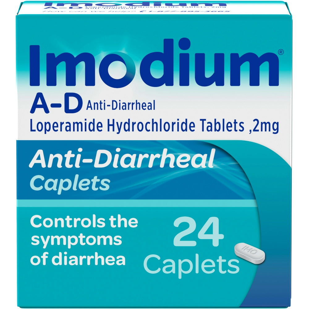 Imodium® A-D Anti-Diarrheal – 2 mg Loperamide HCl Caplets by Pasteur Pharmacy