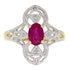 Genuine 1.05ct Ruby Diamond Ring 10KT Yellow Gold by Bids.com