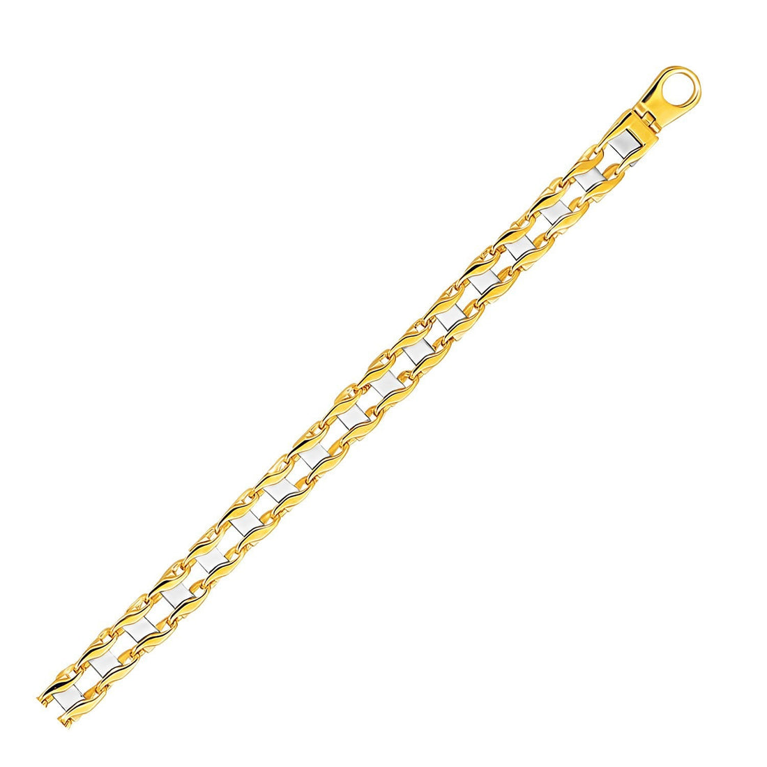 14k Two-Tone Gold Men&