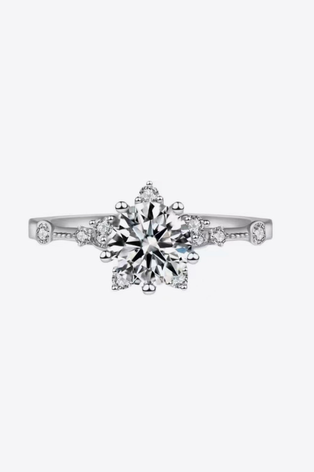 1 Carat Brilliant Round Cut Sparkala™ 6-Prong Ring - DestGlow