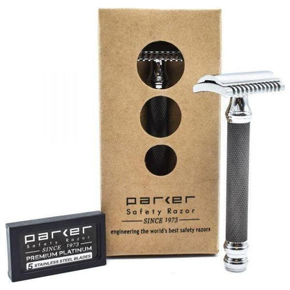 Parker 26C Open Comb Graphite Handle Safety Razor by Pasteur Pharmacy