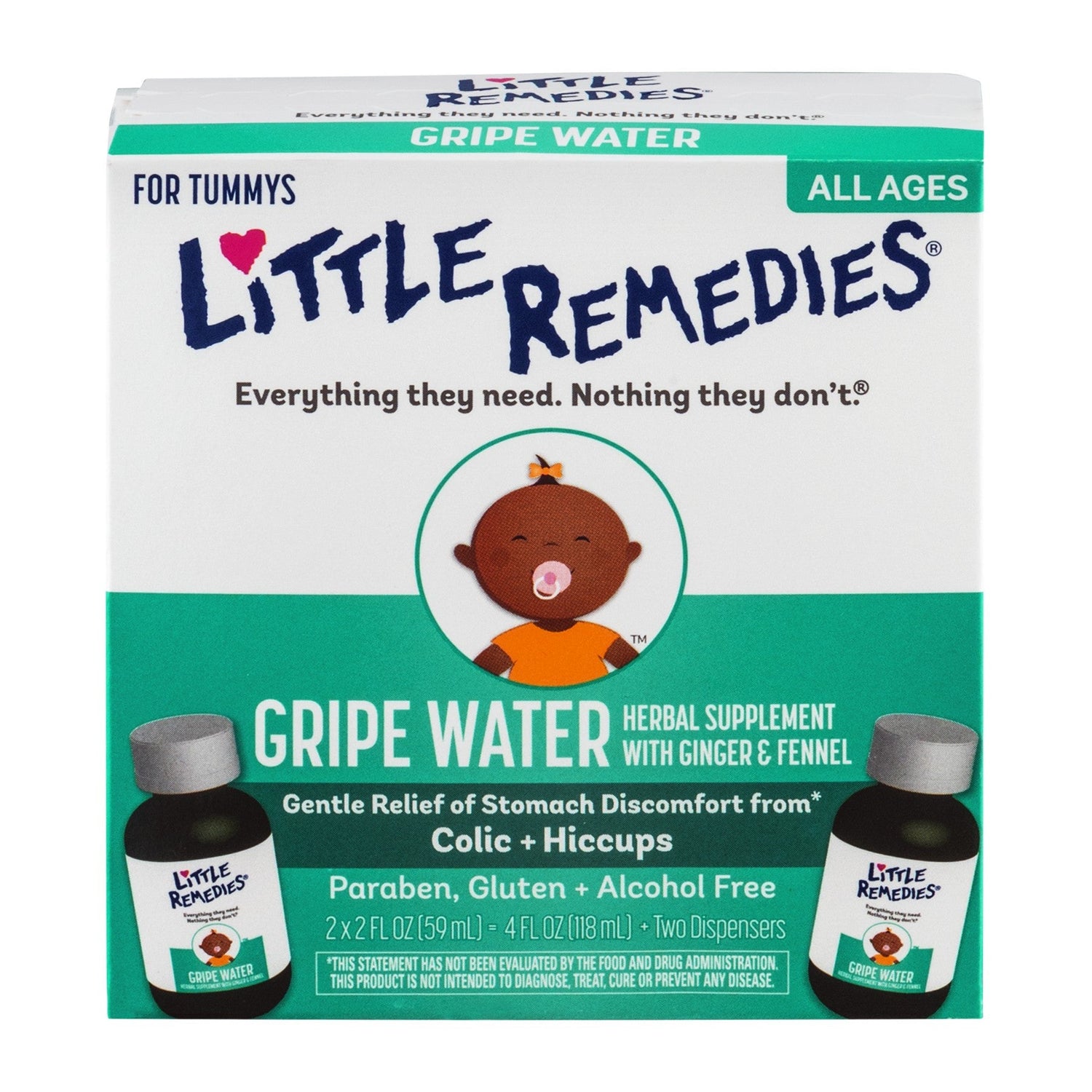 Little Remedies Tummys - Gripe Water Two To Go 4.00 Fl Oz by Pasteur Pharmacy