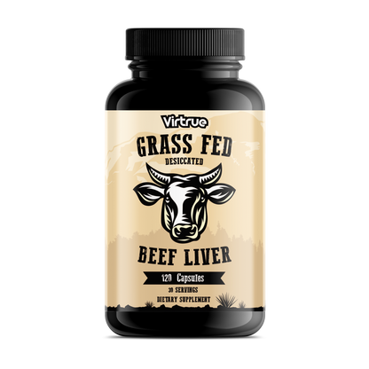 Grass Fed Desiccated Beef Liver Capsules