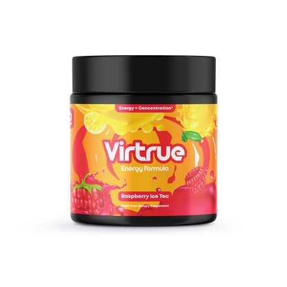 Raspberry Iced Tea Pre-Workout Energy Powder + Focus Boost &amp; Hydration | Sugar Free by Virtrue
