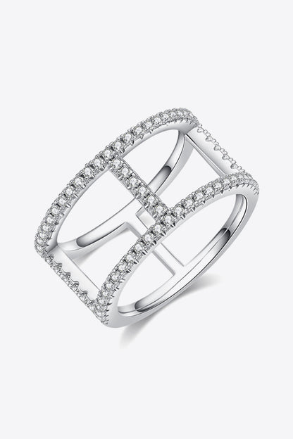 Always Get Better Sparkala™ Box Ring (Platinum Over Pure Sterling Silver) by Sparkala