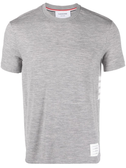 Thom Browne Men T-Shirt With Application by Luosophy