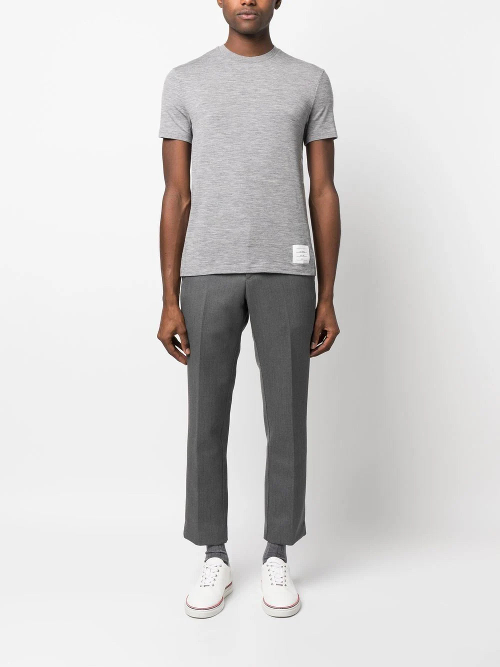 Thom Browne Men T-Shirt With Application by Luosophy