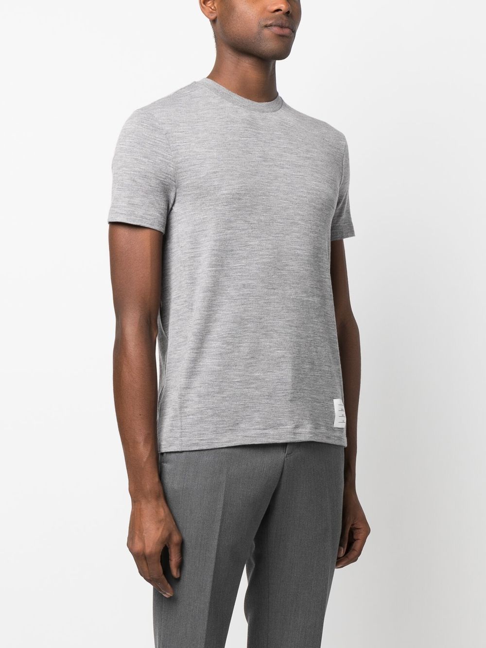 Thom Browne Men T-Shirt With Application by Luosophy