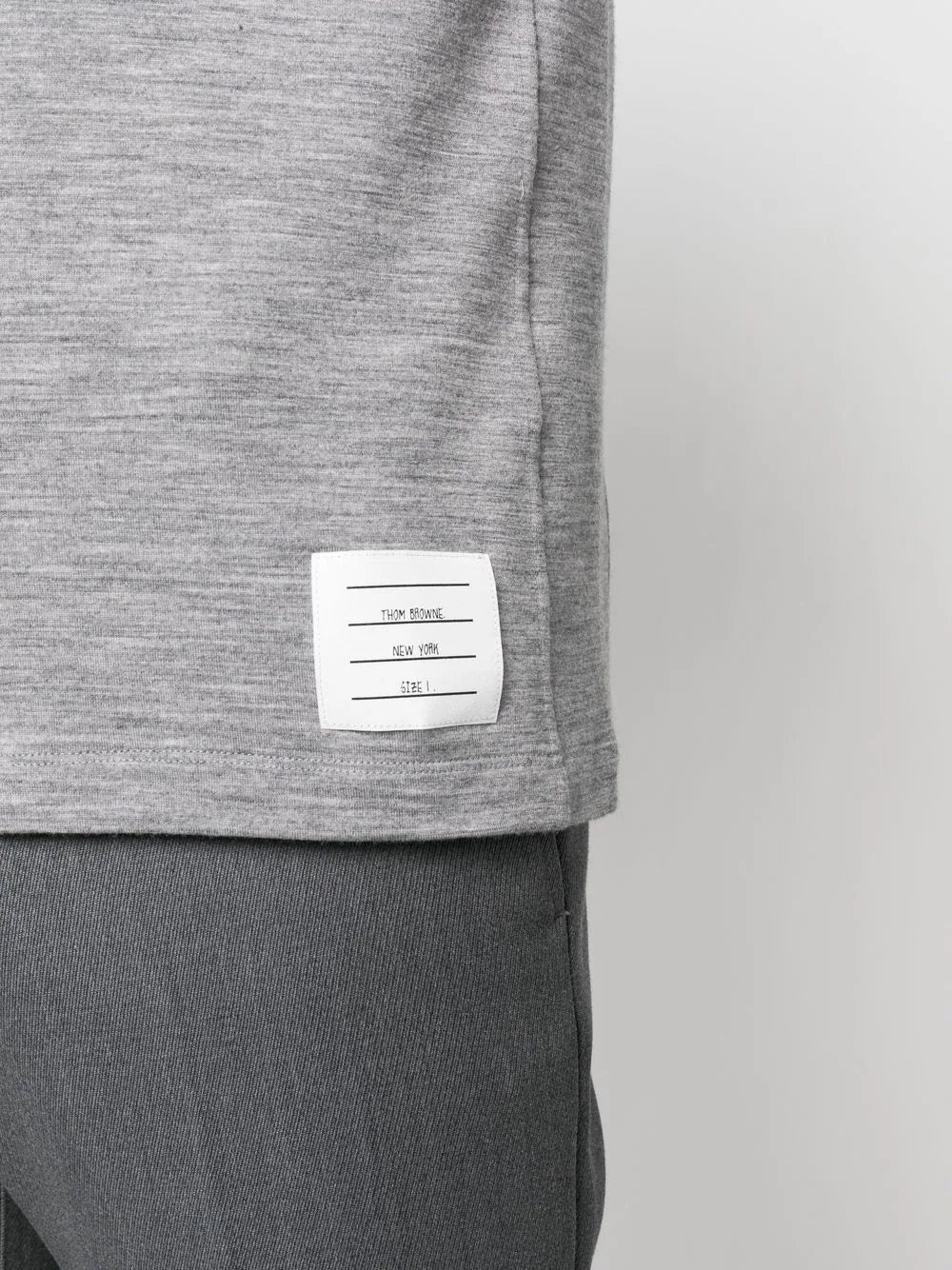 Thom Browne Men T-Shirt With Application by Luosophy