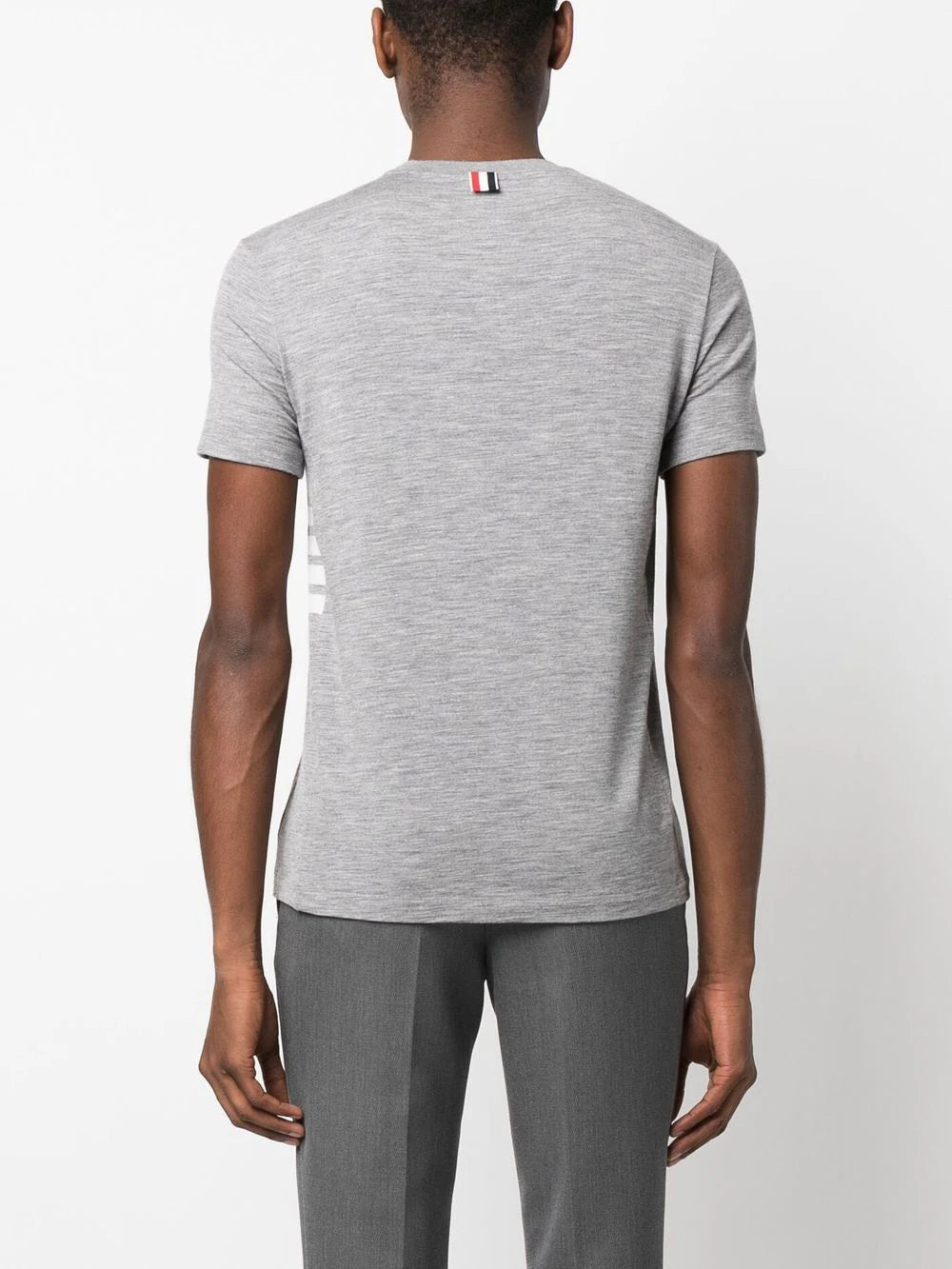 Thom Browne Men T-Shirt With Application by Luosophy