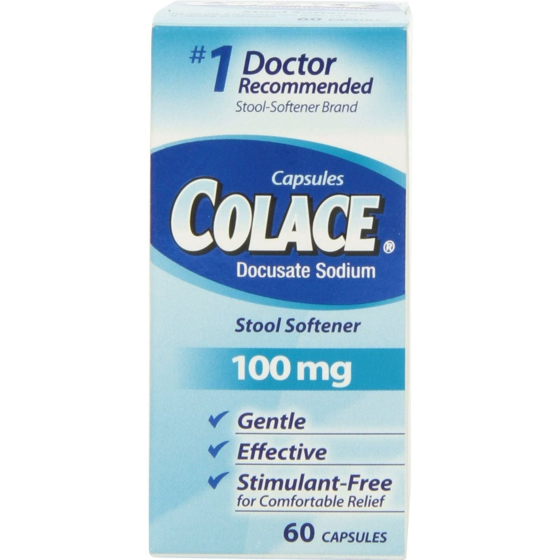 Colace Regular Strength Stool Softener 60 Capsules by Pasteur Pharmacy
